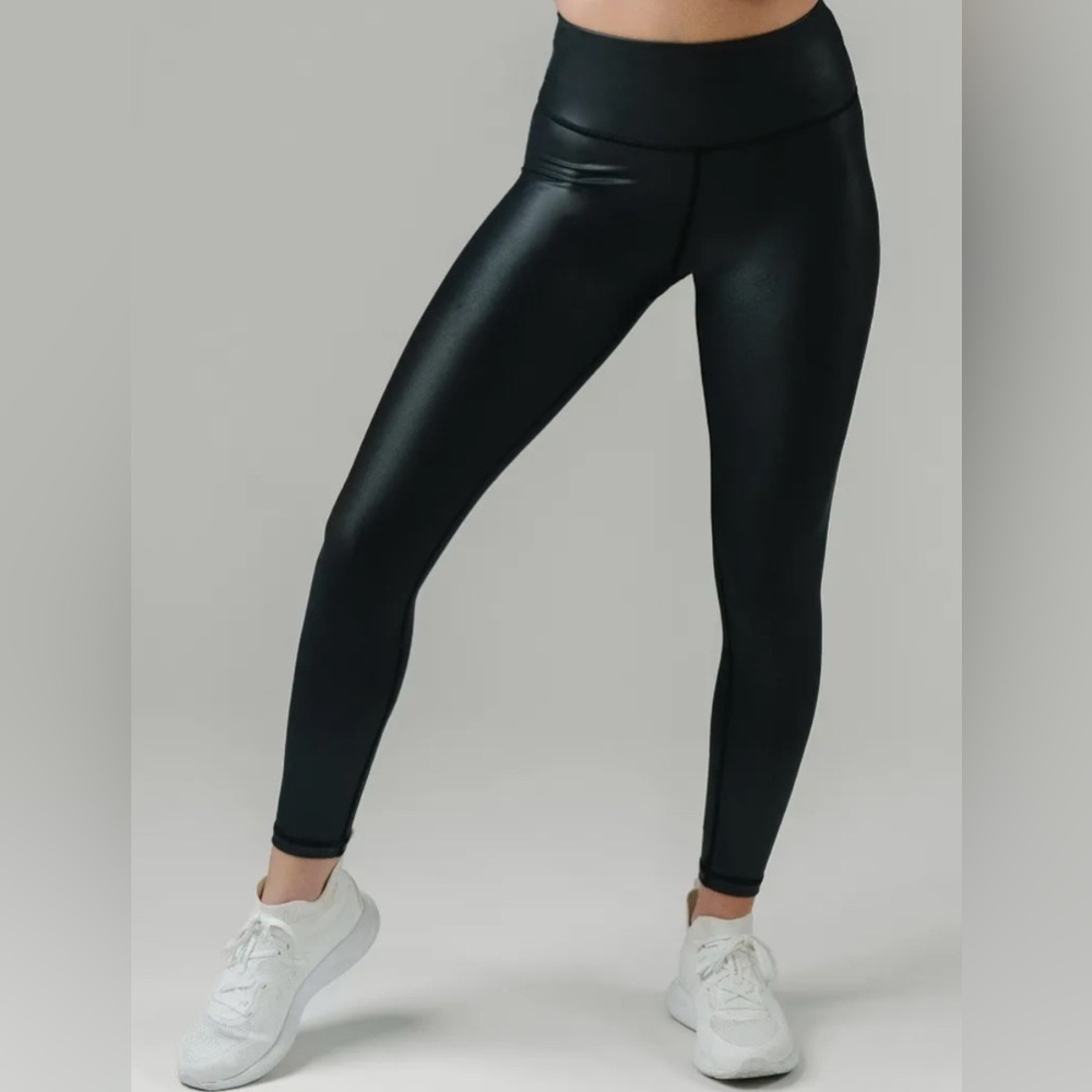Black Metallic Light n Tight Hi-rise 24"